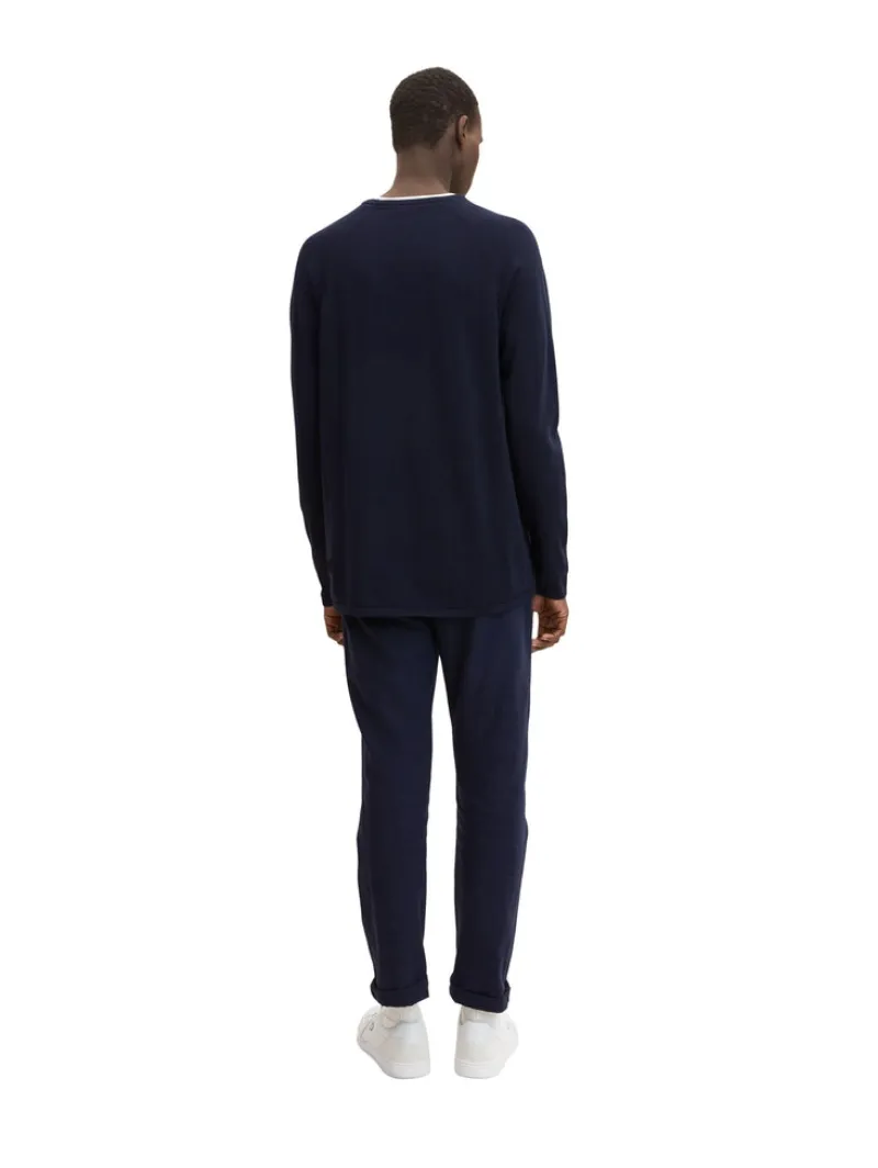 Tom Tailor Denim Pullover & Sweatshirts*Basic Strickpullover sky captain blue