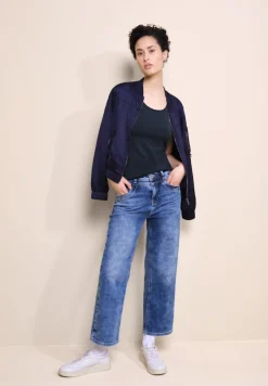 Street One Shirts*Basic Top in Unifarbe deep blue