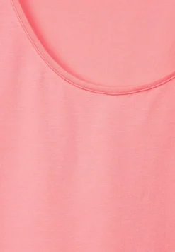 Street One Shirts*Basic Top in Unifarbe strong berry shake