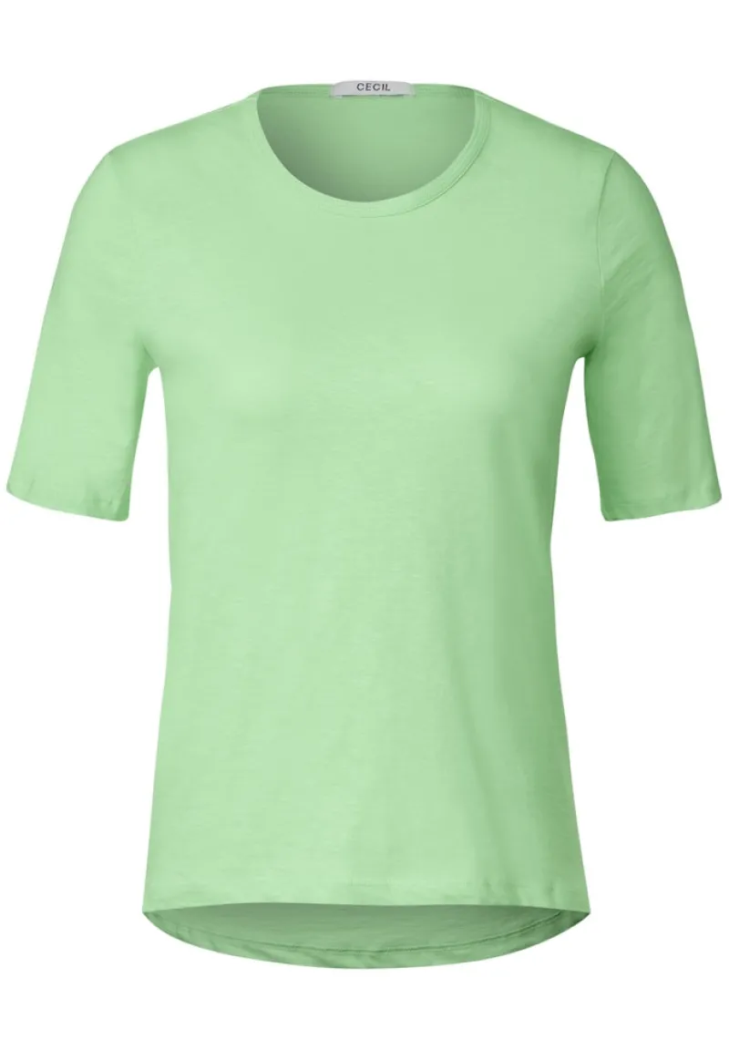 Cecil Shirts*Basic T-Shirt matcha lime