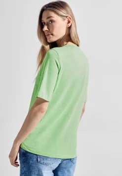 Cecil Shirts*Basic T-Shirt matcha lime