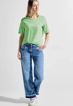 Cecil Shirts*Basic T-Shirt matcha lime