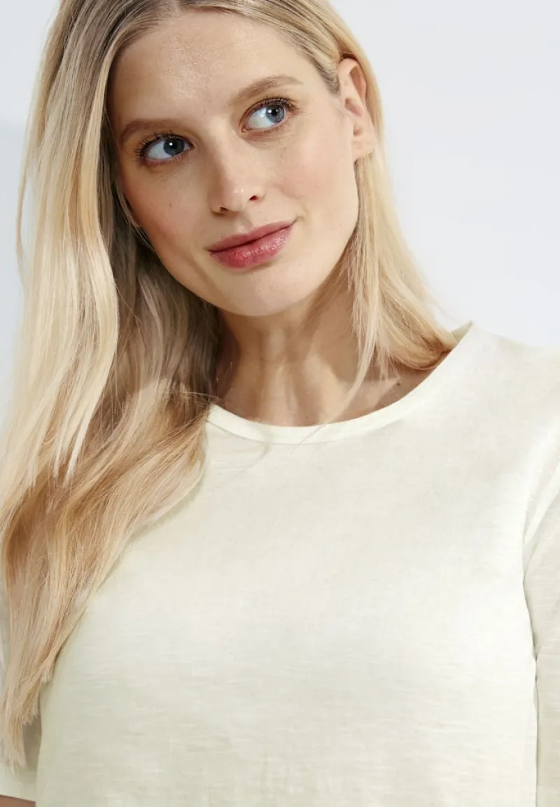 Cecil Shirts*Basic T-Shirt vanilla white