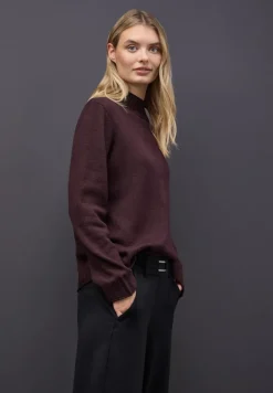 Street One Pullover & Sweatshirts*Basic Turtleneck Pullover jazz berry