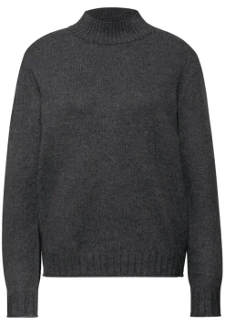 Street One Pullover & Sweatshirts*Basic Turtleneck Pullover gravel grey mel.