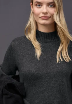 Street One Pullover & Sweatshirts*Basic Turtleneck Pullover gravel grey mel.