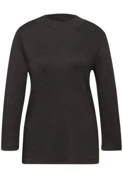 Street One Shirts*Basic Turtleneck Shirt darkest brown