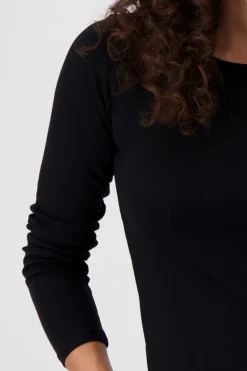 Monari Shirts*Basic-Shirt aus Pima-Baumwolle Schwarz