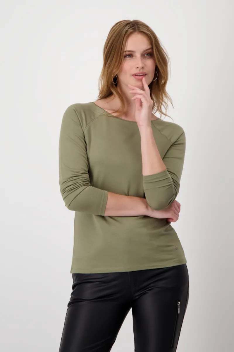 Monari Shirts*Basic-Shirt green tea