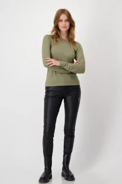 Monari Shirts*Basic-Shirt green tea