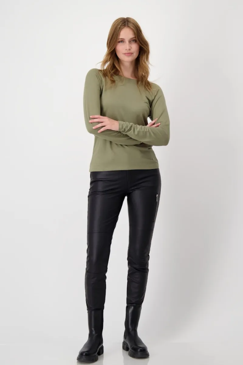 Monari Shirts*Basic-Shirt green tea