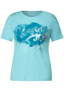 Cecil Shirts*Basicshirt mit Frontprint clary mint