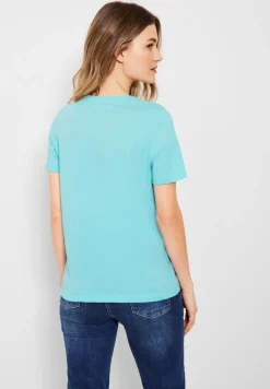 Cecil Shirts*Basicshirt mit Frontprint clary mint
