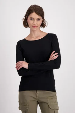 Monari Shirts*Basic-Shirt Schwarz