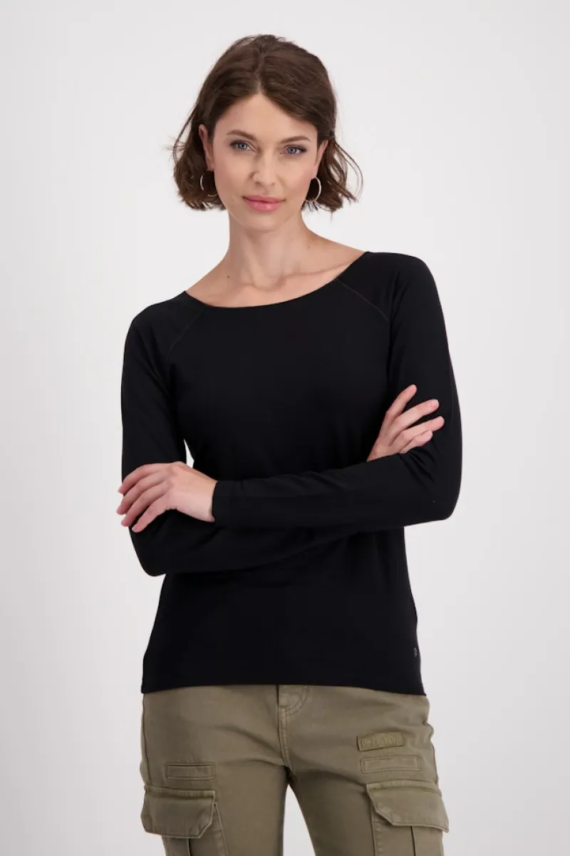 Monari Shirts*Basic-Shirt Schwarz