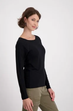 Monari Shirts*Basic-Shirt Schwarz