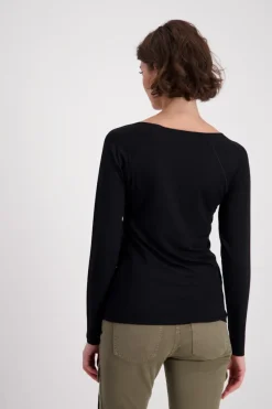 Monari Shirts*Basic-Shirt Schwarz