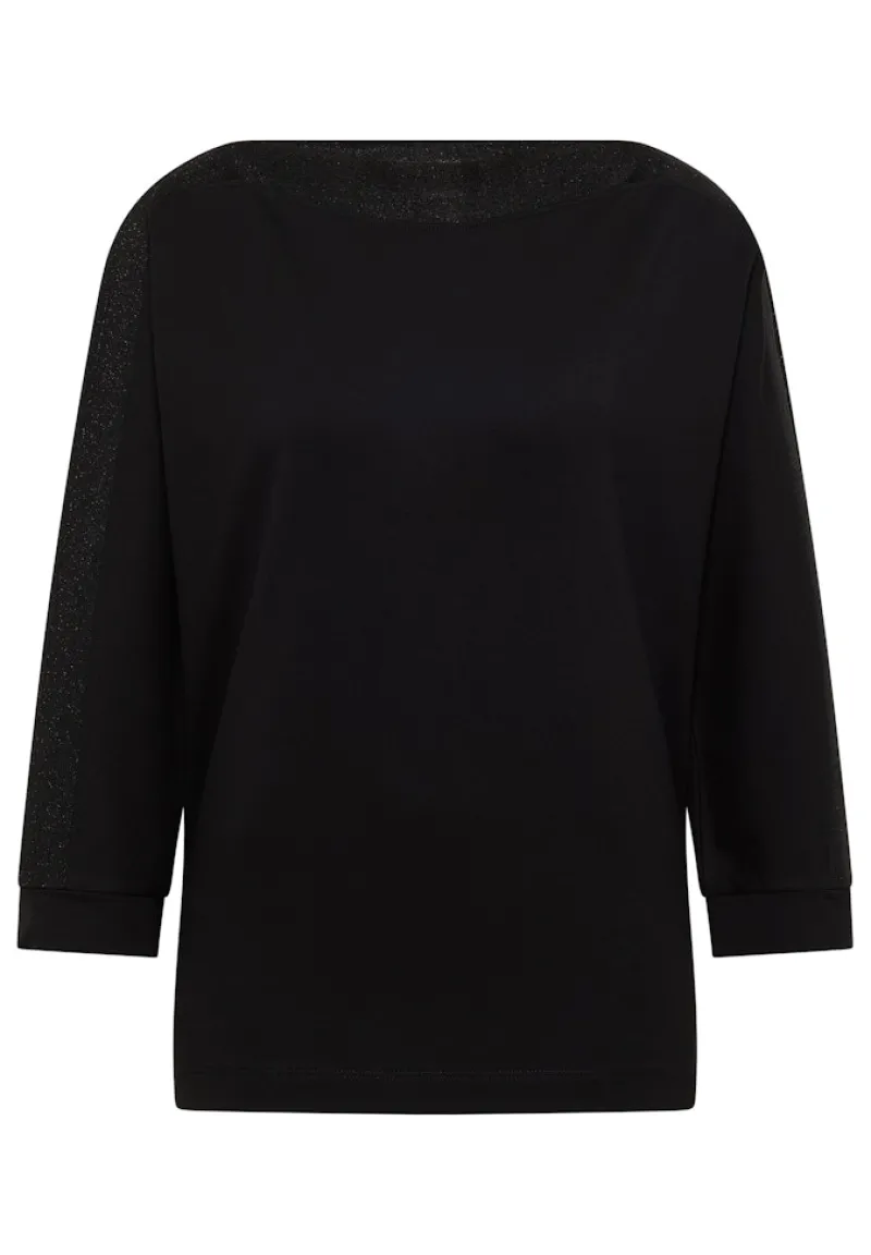 Cecil Shirts*Batwing Shirt mit Tape Black