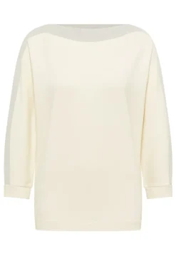 Cecil Shirts*Batwing Shirt mit Tape creamy white