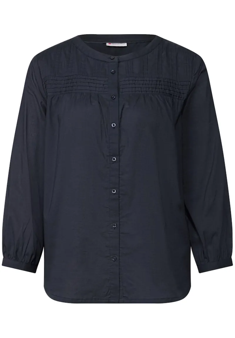 Street One Blusen*Baumwollbluse mit Details deepwater blue
