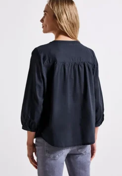 Street One Blusen*Baumwollbluse mit Details deepwater blue