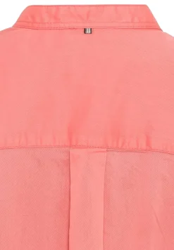 Camel Active Blusen*Baumwollbluse mit Stehkragen coral
