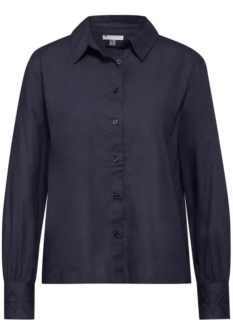 Street One Blusen*Baumwollbluse night sky blue