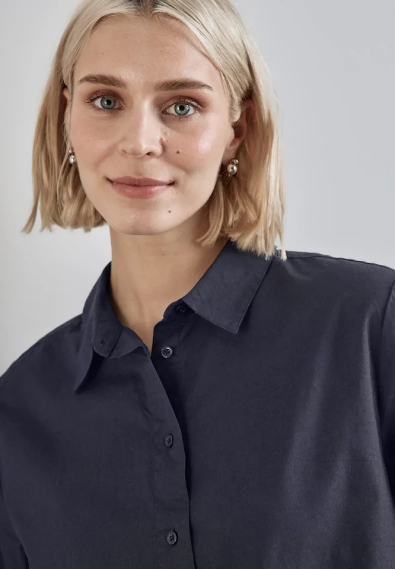 Street One Blusen*Baumwollbluse night sky blue