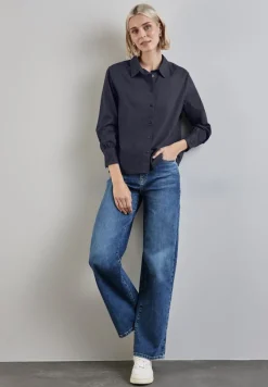 Street One Blusen*Baumwollbluse night sky blue