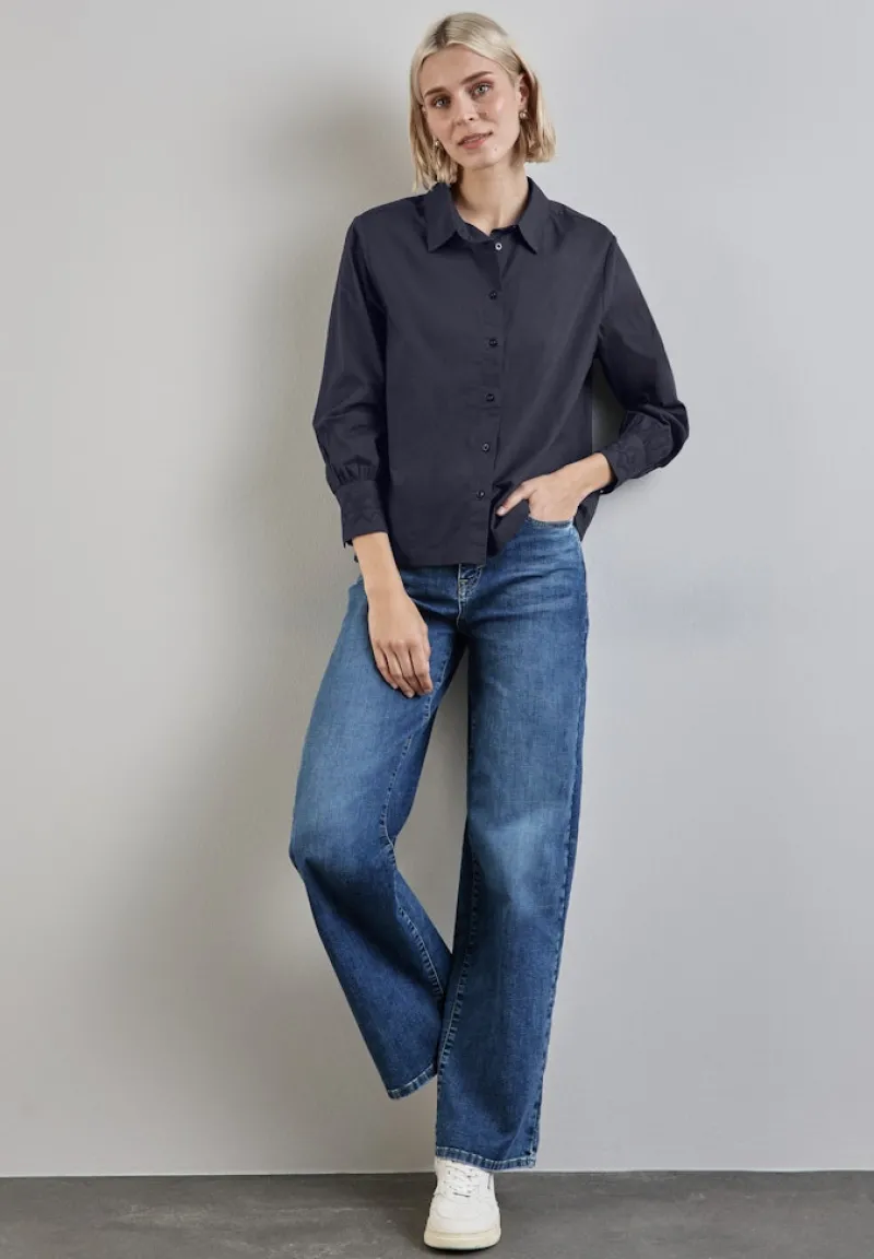 Street One Blusen*Baumwollbluse night sky blue