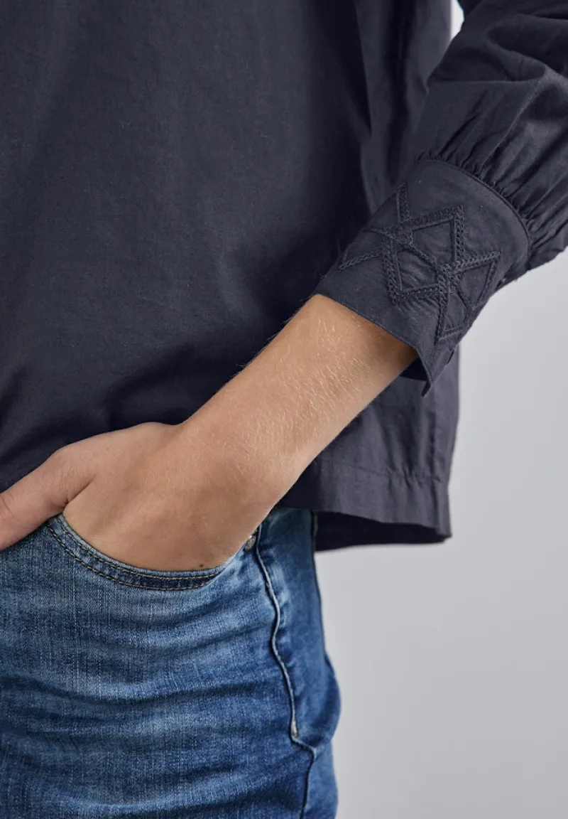 Street One Blusen*Baumwollbluse night sky blue