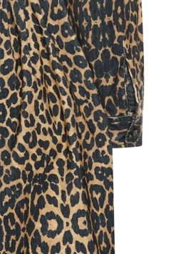 Camel Active Kleider*Baumwollkleid mit Bindegürtel leo aop