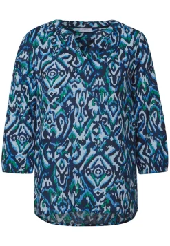 Cecil Blusen*Bedruckte Baumwollbluse universal blue