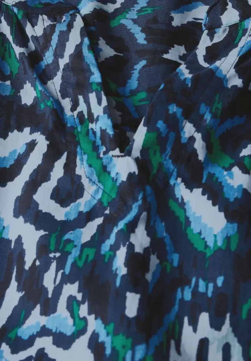 Cecil Blusen*Bedruckte Baumwollbluse universal blue