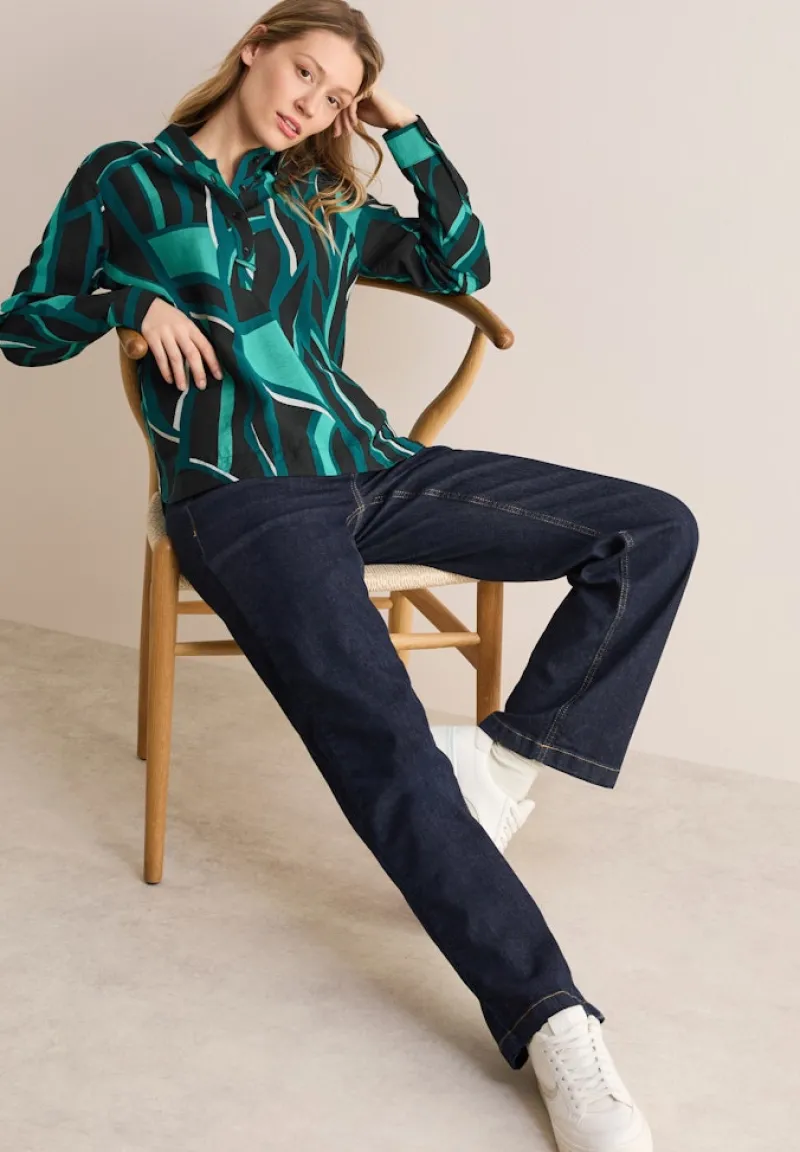 Cecil Blusen*Bedruckte Bluse Black