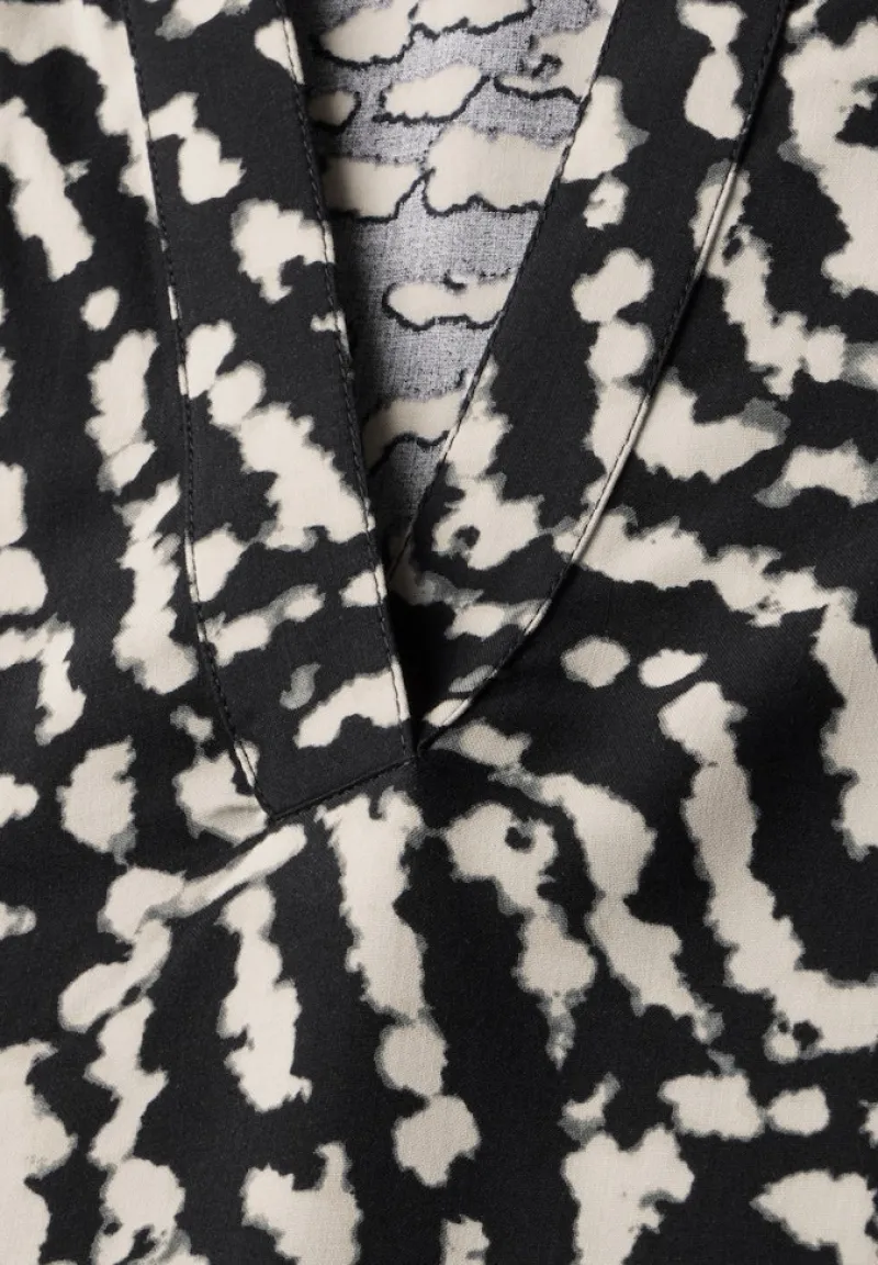 Street One Blusen*Bedruckte Bluse Black