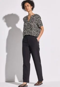 Street One Blusen*Bedruckte Bluse Black