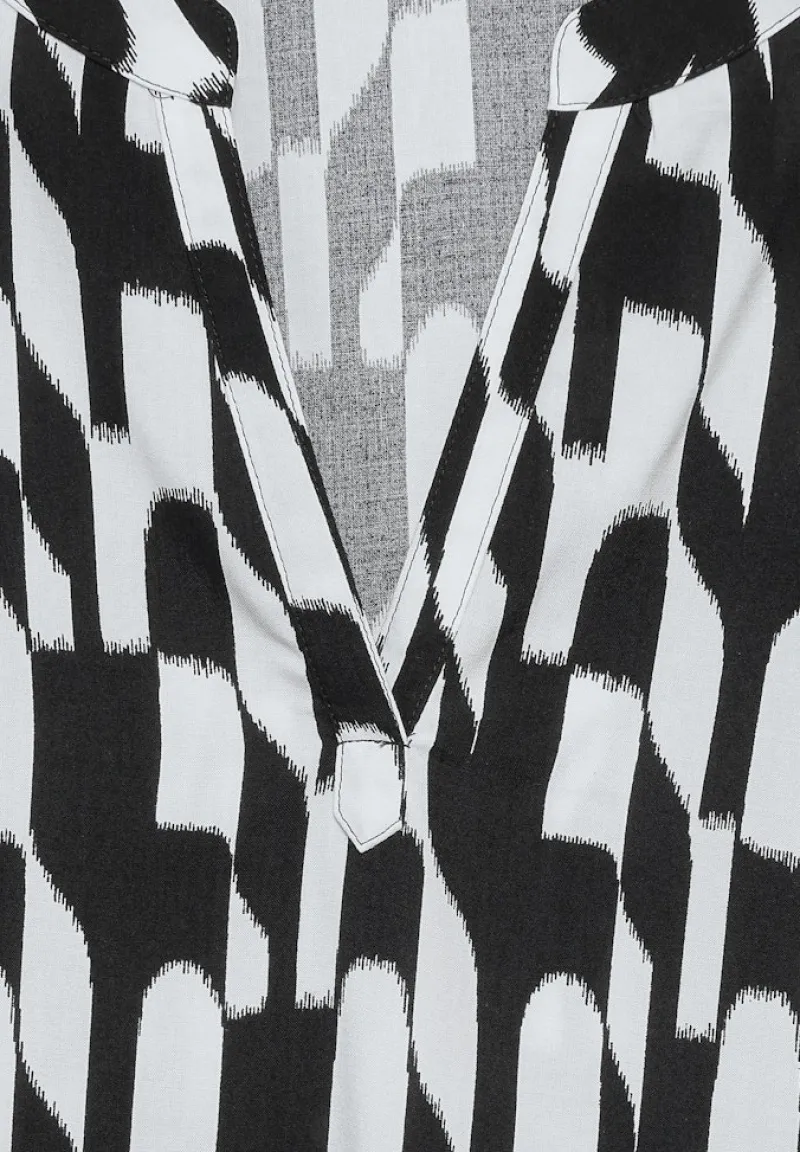 Street One Blusen*Bedruckte Bluse Black