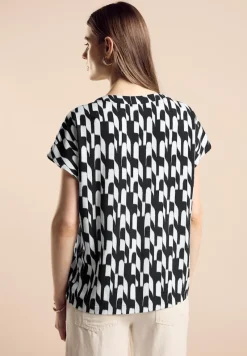 Street One Blusen*Bedruckte Bluse Black