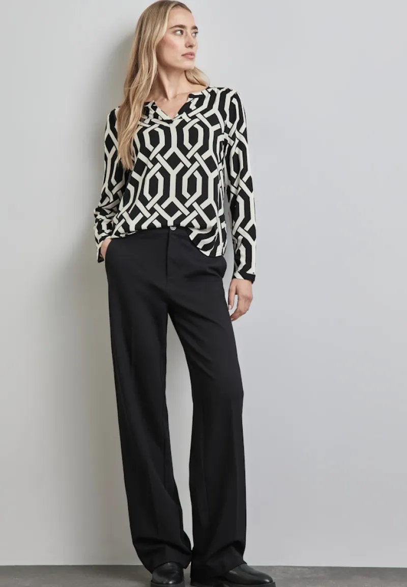 Street One Blusen*Bedruckte Bluse Black