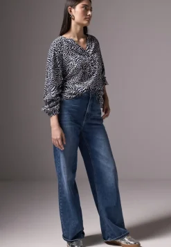 STREET ONE STUDIO Blusen*Bedruckte Bluse deep blue