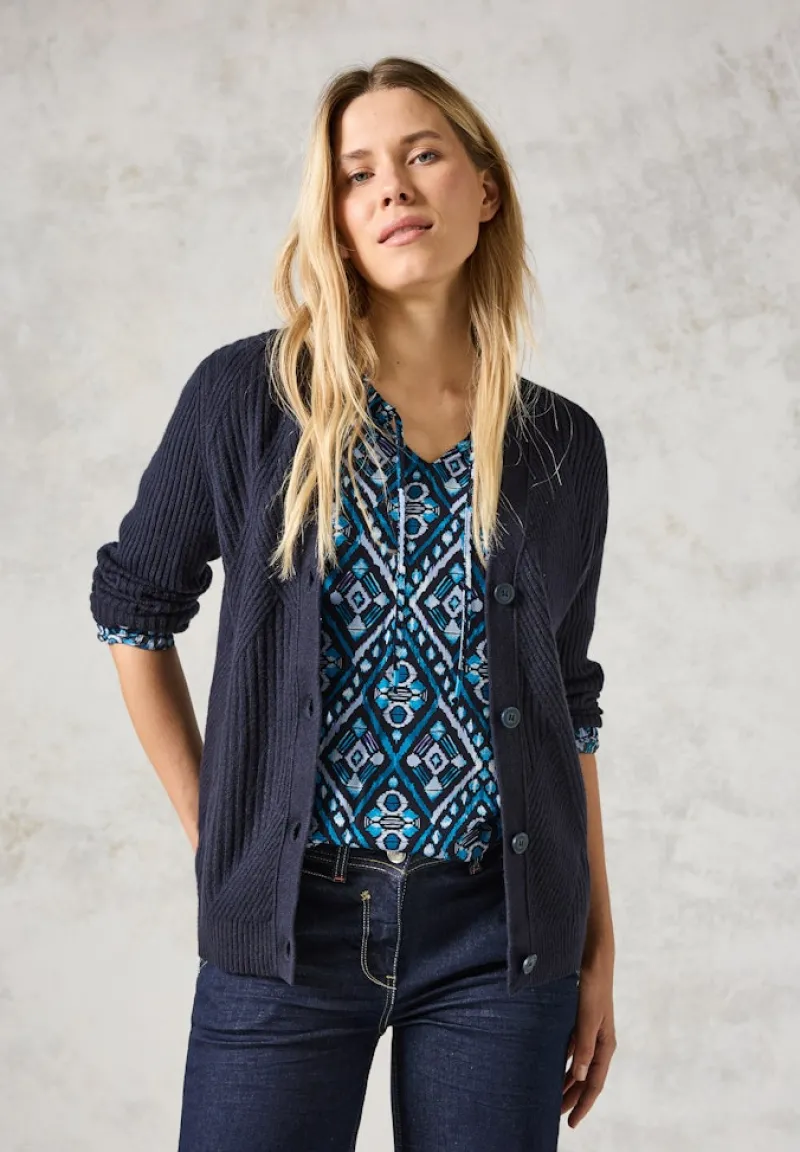 Cecil Blusen*Bedruckte Bluse deep charcoal grey