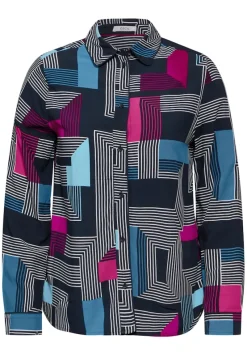 Cecil Blusen*Bedruckte Bluse deep petrol