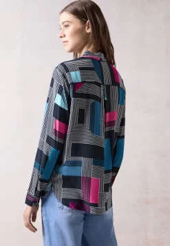 Cecil Blusen*Bedruckte Bluse deep petrol