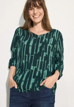 Cecil Blusen*Bedruckte Bluse fir green