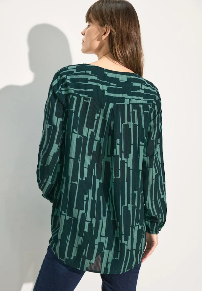 Cecil Blusen*Bedruckte Bluse fir green