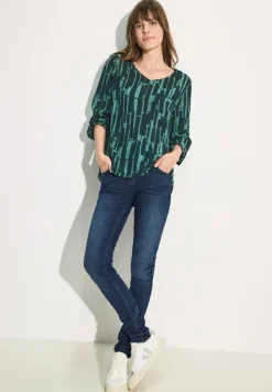 Cecil Blusen*Bedruckte Bluse fir green