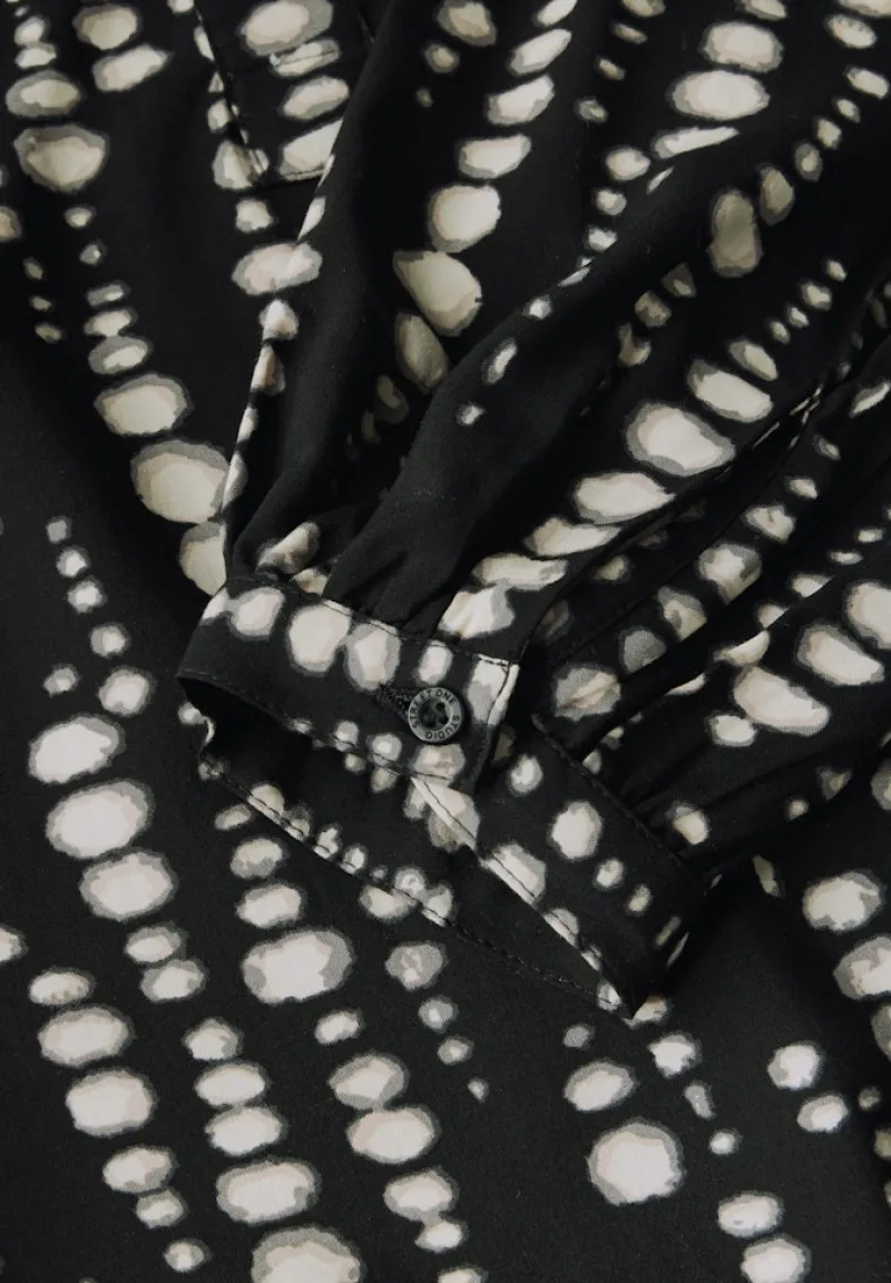 STREET ONE STUDIO Blusen*Bedruckte Raglan-Bluse Black