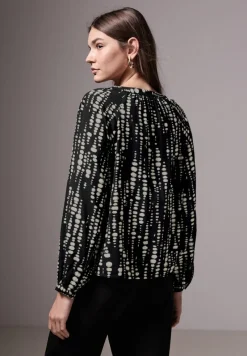 STREET ONE STUDIO Blusen*Bedruckte Raglan-Bluse Black