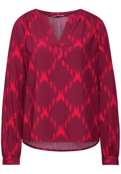 Street One Blusen*Bedruckte Tunika Beet Red